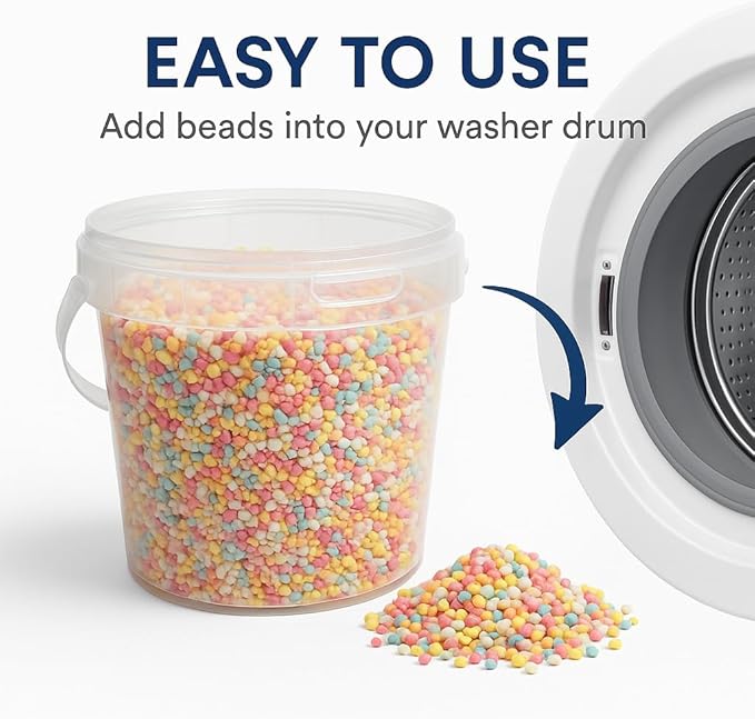 Fresh Scent Booster Laundry Beads Long-Lasting Fragrance Multi-Color Scented Beads for Clothes and Linens 5 Pounds Bulk Container