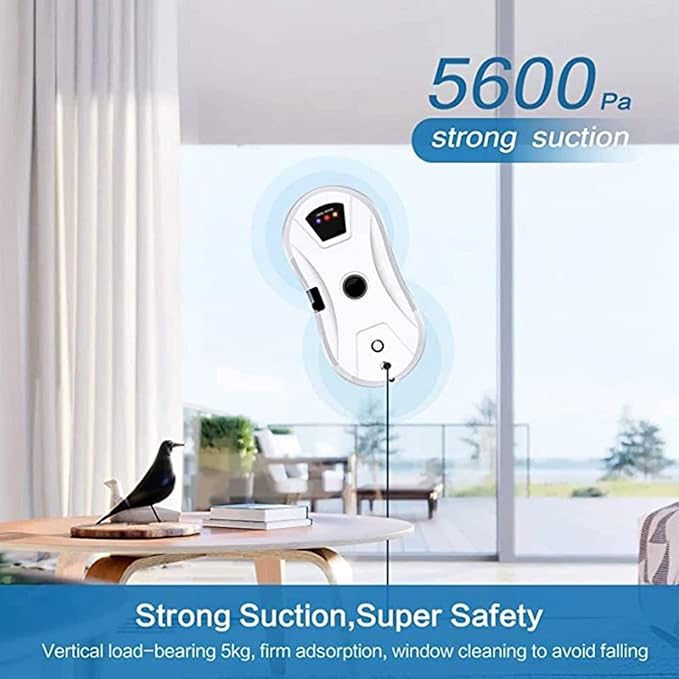 Smart Window Cleaner with Automatic Water Spray AI Navigation Safety Protection Brushless Motor for High-Efficiency Cleaning
