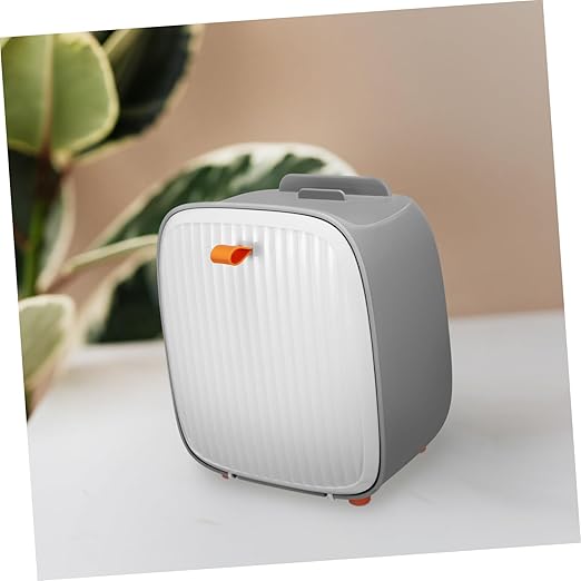 Luxshiny Compact Mini Desktop Trash Can Space-Saving Waste Basket for Vanity Office Use Removable Hidden Basket Design for Spaces and Tabletops