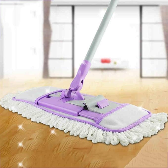 Mop Floor Mop 360° Hands-Free Automatic Squeeze Wet Dry Lazy Mop with Microfiber Mop Pads for Hardwood
