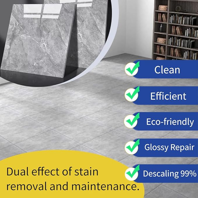 500ml Granite Cleaner Marble Stain Remover Quartz Countertop Stain Remover Tile Descaling Agent Stone Stain Cleaner - Powerful Cleaning Agent for Granite Marble Quartz Tile