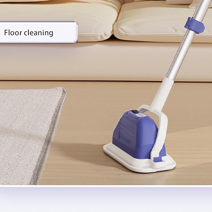 Hilitand Electric Window Cleaner Cordless Rechargeable with 11500 RPM Motor Telescopic Pole Removable Head Wiper for Glass Tile Marble Car