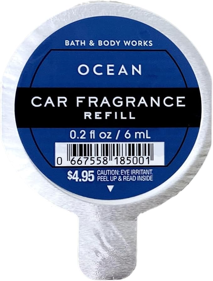 Bath &amp Body Works Ocean 5 Pack of Car Fragrance Refill with a Natural Oats Sample Soap.