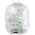 Ultrasac 45 Gallon 3.0 MIL Clear Heavy Duty Contractor Trash Bags with Handtie - 33 x 48 - Pack of 80 - for Construction Commercial &amp Industrial