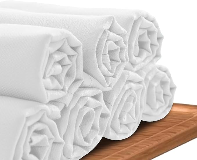 Avalon Towels Surgical Huck Towels (Pack of 12) Size 17x26 Inches 100% Cotton Cleaning Cloths Multi-Purpose Perfect for Hospitals and Home (White)