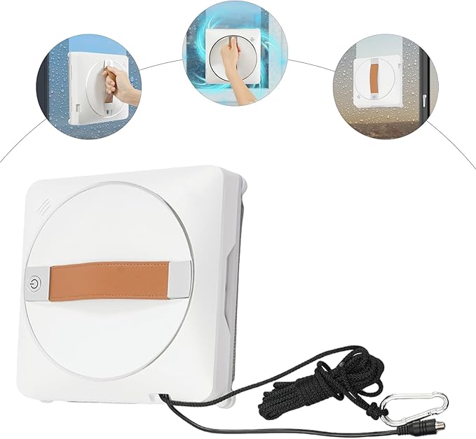 Window Cleaner Robot 24V Smart Glass Cleaning Robot Remote Control Window Cleaning Robot Two-way Water SprayUsed To Clean Flat Walls Flat Glass Sewn Tiles Marble Anti-Theft Windows