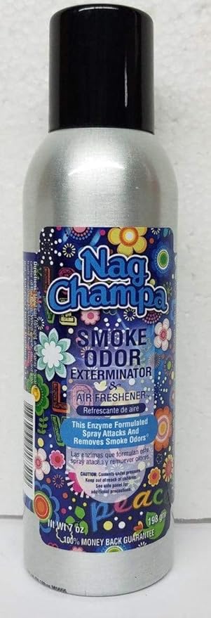 Smoke Odor Exterminator 198 gm/ 7 oz Large Spray Assorted Sandalwood Set of Four Cans. Includes Sandalwood Pumpkin Spice Nag Champa &amp Mulberry Spice.