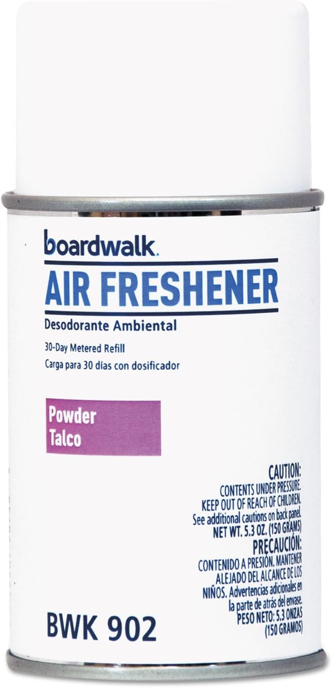 Boardwalk 5.3 oz. Powder Mist Metered Automatic Air Freshener Refill Aerosol (12/Carton) BWK902