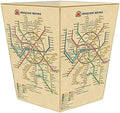 WB8448-Moscow Metro Map Wastepaper Basket