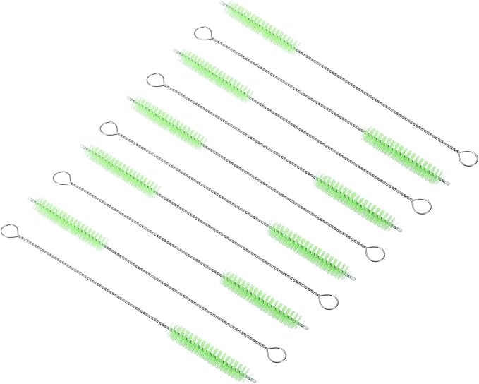 10Pcs 8 x3/8 Drinking Straw Cleaning Brush Nylon Cleaning Bottle Brush n