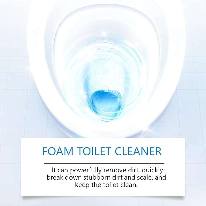 Foam Toilet Cleaner Advanced Formula Septic SafeSelf Activating Miracle Powder for Toilet Bowl Cleaning-2Pack