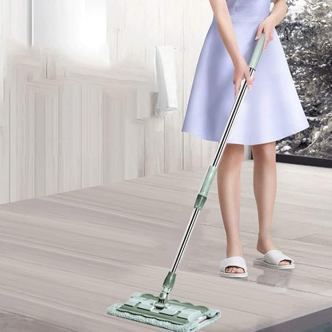 Professional Microfiber Mop for Hardwood Laminate Tile Floor Cleaning Stainless Steel Telescopic Handle
