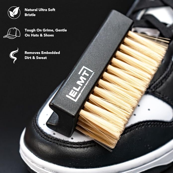 Blackline ELMT Hat Cleaning Kit — Quick-drying US-Made Cleans 50+ Hats — Hat Cleaner for Baseball Caps of all Materials Cotton Wool Leather Felt and more (8oz Solution Deodorizer Towel &amp Br