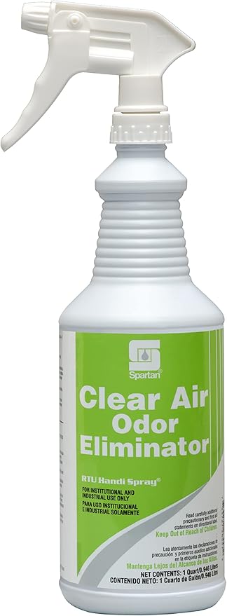 Spartan Clear Air Odor Eliminator RTU Handy Spray - Qt 12/cs