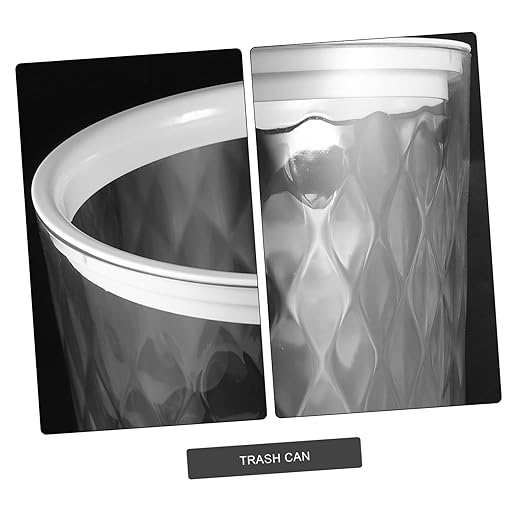 Vaguelly Trash Can Wastebasket Capacity Garbage Container for Home Bathroom Kitchen Lightweight Portable Design Easy to Identify Waste