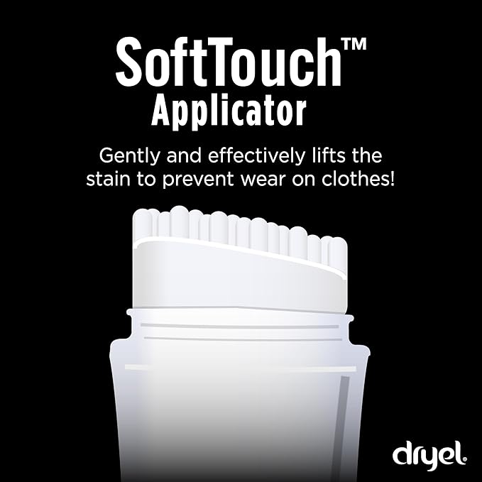 Dryel On-The-Go Stain Remover Pen with Soft Touch Applicator Scrubber Instantly Removes Tough Stains from Clothing 6-Pack