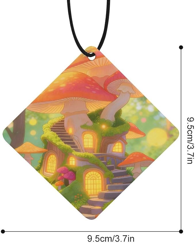 5PCS Car Air Freshener Hanging Personalized Double Sided Sunny Forest Car Fresheners Long Lasting New Cars Scents Cute Automotive Freshies for Closets Drawers (tea)