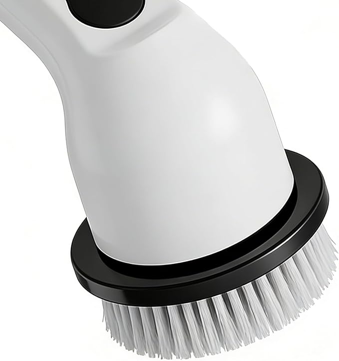 Electric Brush for Cleaning - Adjustable Handle GadgetsRechargeable Cordless Shower Scrubber | Car Kitchen Home Shower Floor Tile Tub Grout Wall Toilet