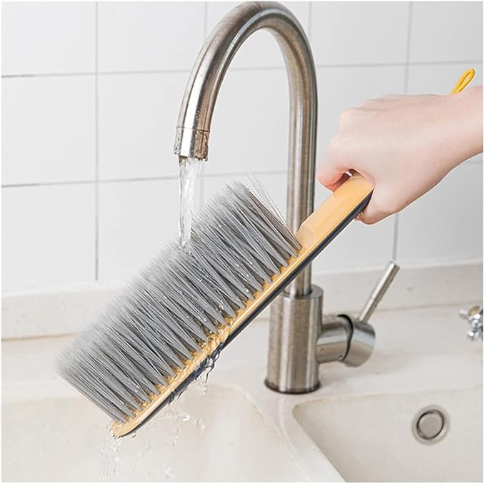 VALGRE Precipitator Bed Brush Soft Cleaning Brush Hand Broom Hotel Family Clothes Dust Hair Sofa Bed Sheets Bedspread Carpet Cleaning ABS+PBT+PET dust Catcher(Blue)