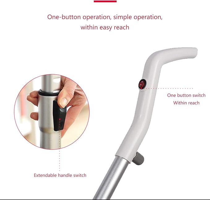 Floor Mop 1200W Power Hand-Held Vertical Floor Steam Cleaner for Floors Carpets Laminates Convenient Detachable Hand-Held Steam Cleaner White (White)