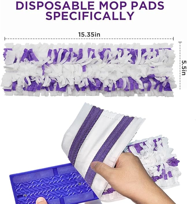 Replacement for S.wiffer PowerMop Disposable Mop Pads Multi-Sided Cleaning Compatible with S.wiffer PowerMop for All Safe Floors25 Count