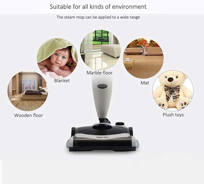Electric Mop - 3 in 1 Spinner Waxer Quiet Powerful Cleaner Spin &amp Buffer Polisher for Hard Wood Tile Vinyl Marble Laminate Floor