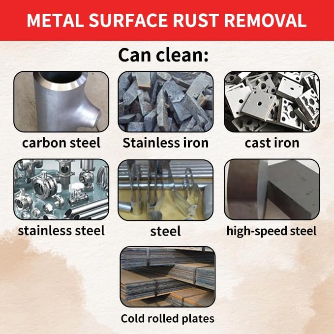 Stainless Steel Rust Stain Remover &amp Cleaner 2.2LB - Quickly Cleans Stainless Steel Appliances Furniture Commercial Equipment Grills Sinks and Tools | Powerful &amp Safe Metal Rust Remover