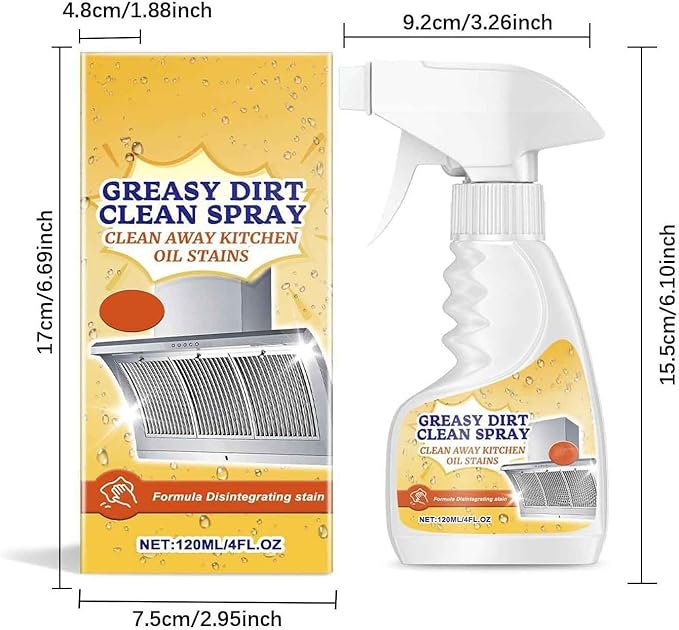 Rotateepic Cleaner Rotateepic Multifunctional Powerful Kitchen Foam Cleaner Heavy Oil Stains and Dirt Cleaning Spray for Stove Kitchen (2)