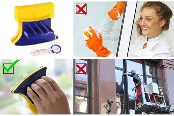 Household Double-sided Magnetic Window Cleaner Cleaning Tools For 3-8mm Single Glass