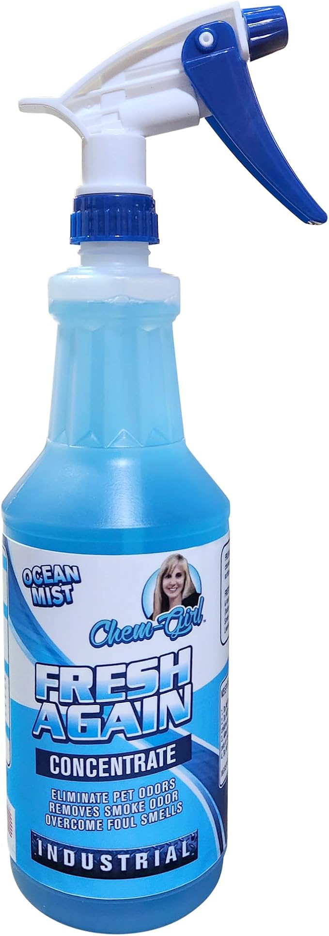 Chem-Girl | FRESH AGAIN Odor Remover &amp Deodorizer - Neutralizes Foul Odors in Upholstery Carpet Air Shoes Rugs Clothes Dog Beds Litter Boxes | Industrial Strength Concentrate - 1 Quart