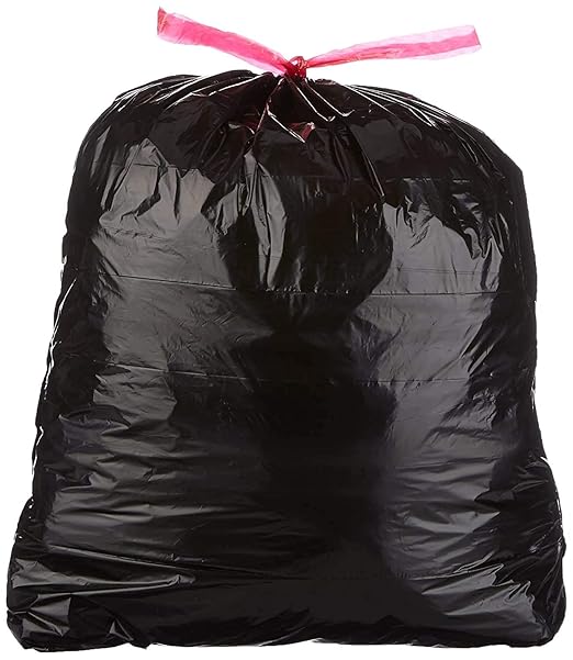 Commander 42 Gallon 2 MIL Black Heavy Duty Trash Bags - 34 x 38 - Pack of 28 - For Home Kitchen Lawn Outdoor Construction &amp Contractor