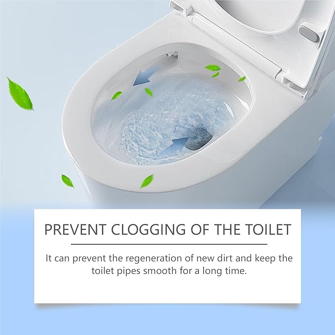 Toilet Drain Cleaner Powder - Unclog Toilets Prevent Blockages Eliminate Odors - Fast-Acting Formula(3PCS)