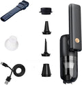 GajetNest Mini Portable Foldable Car Vacuum Cleaner - 20000PA Strong Suction Cordless LED Light Blower &amp Inflator Long-Lasting Battery Compact &amp Lightweight Easy Carry Folding Design (B