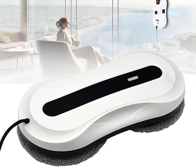 Smart Window Cleaning Robot 5600Pa Strong Suction Multiple Safety Systems for High-Rise Indoor/Outdoor Glass Cleaning