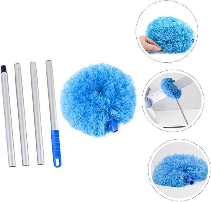 CHILDWEET Extendable Duster with Long Handle Ceiling Fan Cleaner for High Ceilings and Hard to Reach Areas Lightweight and Durable Dust Cleaner for Efficient Home Cleaning