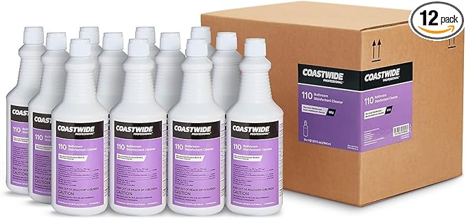 Professional Restroom Cleaner Non-Acid Disinfectant Bathroom Cleaner 32 Oz. 12/Carton
