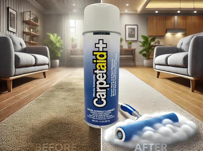 Professional Carpet Spot &amp Stain Remover – Removes Pet Stains Coffee Grease Ink &amp More – pH-Balanced Formula – 14 oz Can (2)