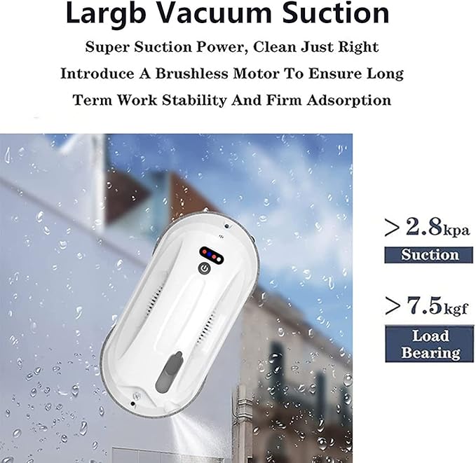 Window Cleaning RobotAutomatic Cleaner Vacuum with 50ml Large Water Tank Auto Spraywith via APP &amp Remote Controlfor Outdoor/Indoor Windows