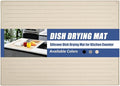 Silicone Dish Drying Mat 20 x 28 Non-Slip Easy Clean Sink Mat Large Heat-Resistant Dish Drainer Mat for Kitchen Counter Sink Refrigerator or Drawer Liner