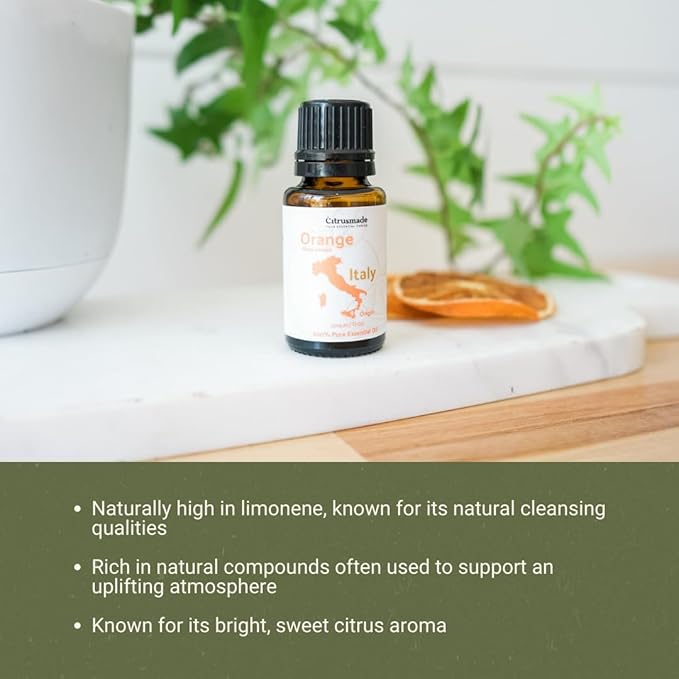 Orange Essential Oil - Direct from Citrusmade in Sicily- Pure Essential Oils for Diffusers and Aromatherapy - 100% Pure Therapeutic Grade (2LBS)