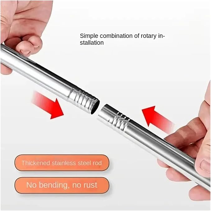 1 Set of Retractable Wet and Dry Ceiling Mop with 4 Heads Dust  Floor Wall Tile Glass Window Car Cleaning