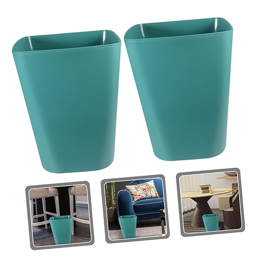 2Pcs Plastic Trash Cans Large Capacity Open Top Garbage Bins for Kitchen Bathroom Office Thickened Material Wastebaskets for Household Organization
