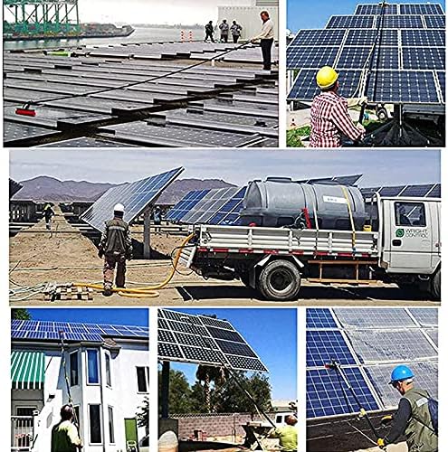 Glass Cleaning Brush Home Water Fed Telescopic Pole Kit Solar Panel Brush Rotating for Photovoltaic PanelTelescopic Window Cleaning BrushPhotovoltaic Cleaner Solar Panel Window Cleaning Po