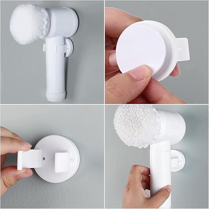 Electric Spin Scrubber Rechargeable Cleaning ToolsGrout Brush Electric Cleaning Brush with 3 Brush HeadsElectric Scrubber Suitable for Bathroom Wall Tiles Floor Bathtub Kitchen