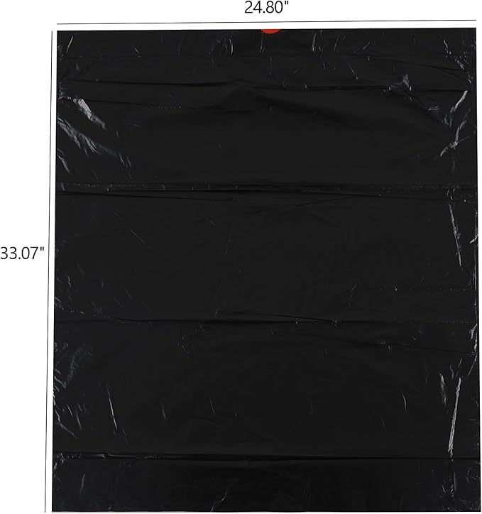 13 Gallon Plastic Garbage Bags with Drawstring 208 Counts Drawstring Trash Bags Black