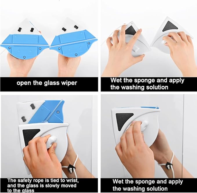 Glass Cleaning Tools Magnetic Window Cleaner Home Double Sided Glass for High Thickness 3-30Mm3~8mm