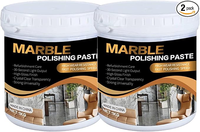 Marble Polishing Paste Kit Marble Polishing Compound Countertop Cleaner Quartz Polish Sealant &amp Protector For Marble Countertops Floors Walls