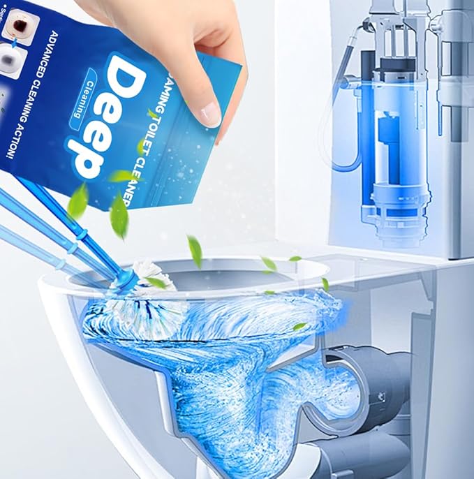Deep Toilet Cleaner 2025 New Toilet Bowl Cleaner Foam Toilet Cleaner Upgrade Self Activating Powder for Toilet Bowl Cleaning Powerful Foaming Toilet Bowl Cleaner for Toilet Bowl Cleaning (3)