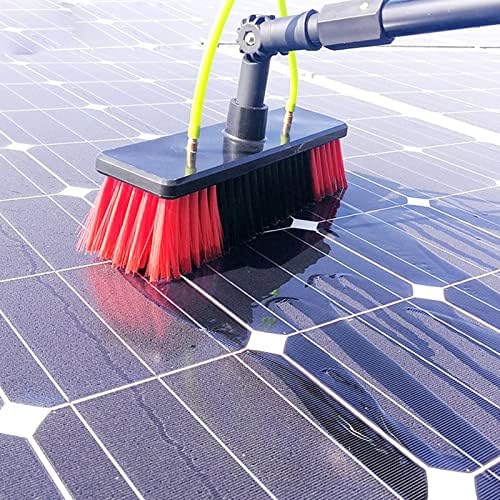 Glass Cleaning Brush Home Water Fed Telescopic Pole Kit Solar Panel Brush Rotating for Photovoltaic Panel16FT Water Fed Window Cleaning Pole - Telescopic Squeegee Brush for Solar Panel &amp Co