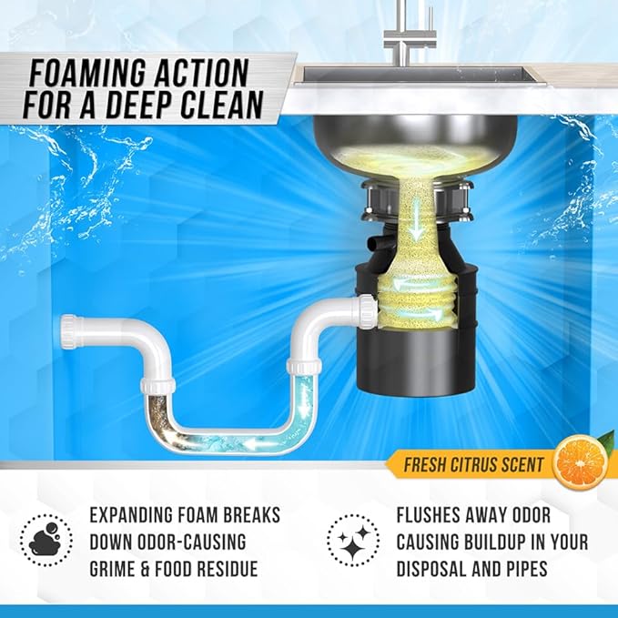 ACTIVE Swedish Dishcloths and Disposal Cleaner - Includes 12ct Cellulose Dish Cloths and 24ct Garbage Disposal Cleaning Tablets